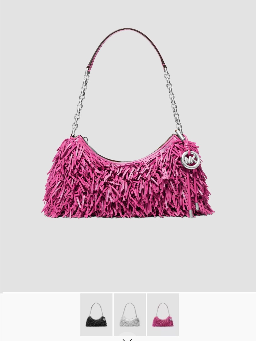 Michael Kors Pink Fringe Shoulder Bag